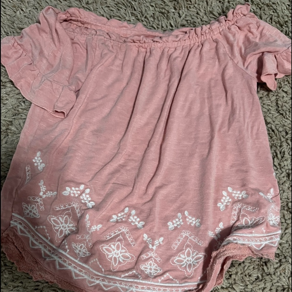 Pink kids 7-8 cute dress shirt